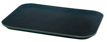 Leone srl Vassoio Nero Rettangolare Antiscivolo 25x35 Cm