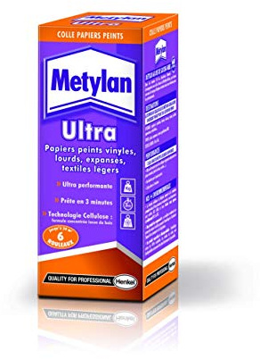 Metylan Ultra Colla Carta Da Parati, Colla Speciale Carta da Parati Standard Speciali e Vinili, Colla Ideale Ambienti Umidati, Confezione da 200 g (6 Rotoli/ 30 m²)