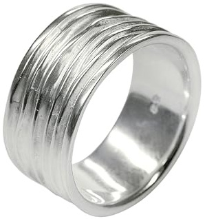 SILBERMOOS XL XXL Ringe in großen Größen Ring Damenring Herrenring Partnerring Bandring glänzend matt breit Sterling Silber 925 Größe 64, 66, 68, 70
