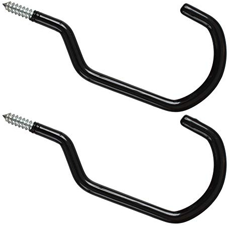 Cozihom 8 Inches Extra Large Mountain Bike Storage Hook Set, Heavy Duty Garage Hook Set Pack of 2