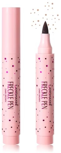 Beliky Girl Sommersprossenstift, Natürlicher Naturgetreuer Sommersprossen-Makeup-Stift, Wasserdichter Langlebiger Sopt-Stift Mit Weichem Punkt für Natürliches Müheloses Versunkenes Makeup (Hellbraun)