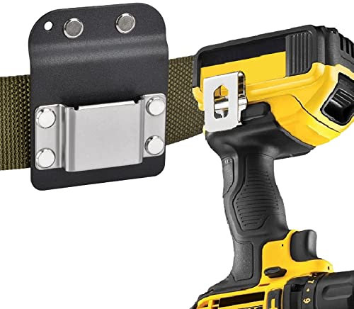 Funda para taladro inalámbrico para cinturón con clip para taladros de impacto, funda para destornilladores inalámbricos, soporte para cinturón de herramientas de 5 cm