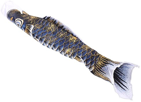 ABOOFAN Bannière De Carpe Bronzante Décor De Drapeau Suspendu Drapeau De Jardin Chinois Manche à Air Koinobori Cerf-volant De Poisson Manche à Air Carpe Polyester Japon Extérieur | Hanging, Effet Photo, Style Créatif et Délicat, Décor Suspendu de Jardin pour Intérieur ou Extérieur