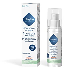 Plaqtiv+ Munspray – vårdprodukter för hundar – flaska på 60 ml