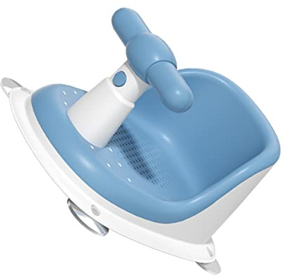 Hohopeti Babybadewannensitz aus PP Stabiler Sitz mit Komfort für Neugeborene Babys für Badezimmer Dusche