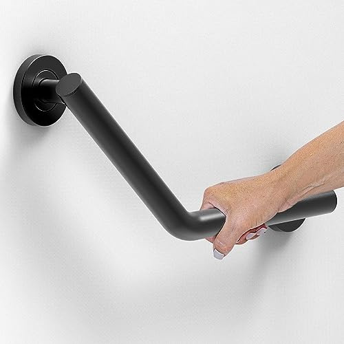 AquaChase Bath, Shower and Toilet Safety Grab Bar for Seniors and Handicaps, Mobility Aid Balance Assist Handle, Stainless Steel, 16 inch for Stud Mount