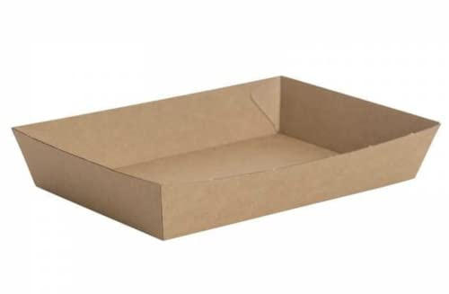 Bakery Direct Medium Kraft Card Tray Bake Mould (Kraft, Pack of 25)