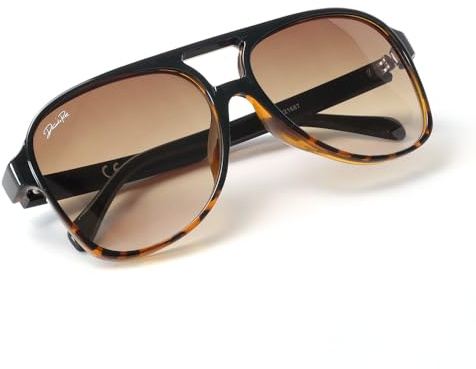 Diamond's Roar Classic Vintage Polarized Pilot Sunglasses for Women Men Trendy Square Large Frame Retro Sunglasses - UV400