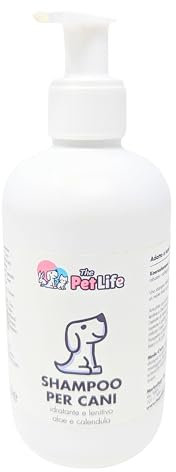 Shampoo per Cani Idratante e Lenitivo adatto a tutti i tipi di pelo Ingredienti 100% naturali e biologici