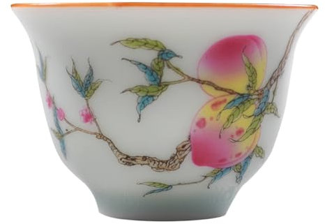 MAGICLULU Tazza da tè in Ceramica Fatta a Mano Kung Fu Design Elegante e Semplice per tè Profumato e Oolong Uso Domestico e Ufficio Regalo Raffinato