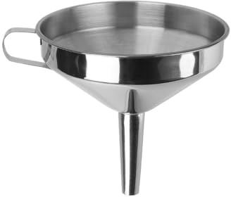 GUYANA Entonnoir Entonnoir à large bouche en acier inoxydable, accessoires de cuisine, Bar, vin, bière, bouteille d'huile, entonnoir en métal Entonnoir Cuisine (Color : 10cm)