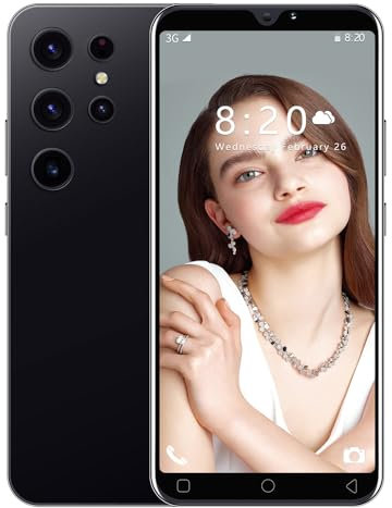 JoyHandy J24Ultra Cellulari, Dual SIM da 5,0 Dual Camera, 16 GB ROM 128 GB di estensione, Android 9.0, Face ID/WiFi/GPS 3G telefoni cellulari (nero)
