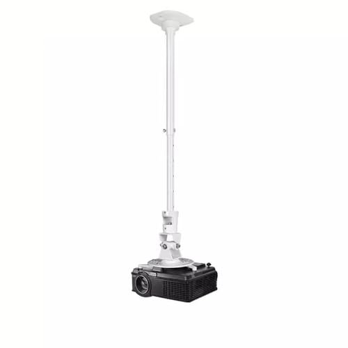 Projector Mount Stand Projector Bracket Universal Rotating Ceiling Projector Hanger Office Aluminum Alloy Adjustable Household Ceiling Projector Projector Ceiling Mount ( Color : White , Size : B )