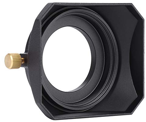 Parasol para Objetivo Parasol Cuadrado Portátil y Liviano, Fácil de Almacenar, Protege el Plástico Expuesto Resistente a los Impactos para Todo Tipo de Cámaras para DV (37MM)
