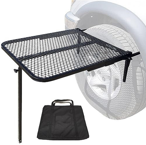 Outdoor-Picknick-Klapptisch, Autoreifen-Tisch, tragbarer Campingtisch für Wohnmobil, Reisen, mit Aufbewahrungstasche, ideal für Strand, Wandern, Angeln