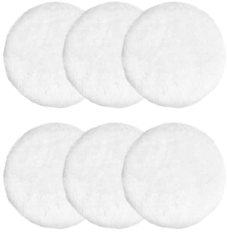 6 Pièces Disques de Polissage en Laine d'Agneau, 125 mm Tampons de Polissage pour Voiture, Tampons de Polissage en Laine Disques de Polissage pour Polisseuse de Voiture