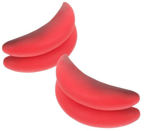 Generisch 2 Sätze Wurst-Mund-Massage-Requisite Lustige Requisite Performance-Requisiten Clownsmund Lustiger Großer Mund Große Lippen Aprilscherz-Mund Karnevalsmund Cosplay-Lippen Rot Gummi