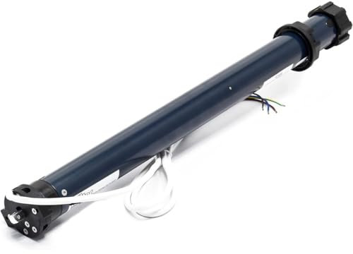 Motori per Tapparelle Elettriche Fino a 100 Kg, Motore Silenzioso Completa di Accessori, Motore Tubolare per Avvolgibile Predisposto per Pulsante Su/Giù e Apertura Automatica