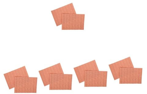 POPETPOP 5 Juegos Papel Tapiz Adhesivo para Casa De Muñecas Papel Tapiz para Casa De Muñecas En Miniatura Muebles para Muñecas A Escala 112 Y 16 Alfombras para Jardín De 2 Hojas*5
