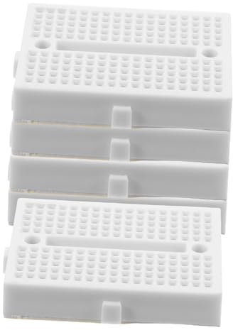 MAGICLULU 5pcs Mini Pcb Circuit Board Kit for Soldering Practice, Blank Universal Electric Control Boards, White Micro Breadboards for Electronics Experiments and Diy Projects