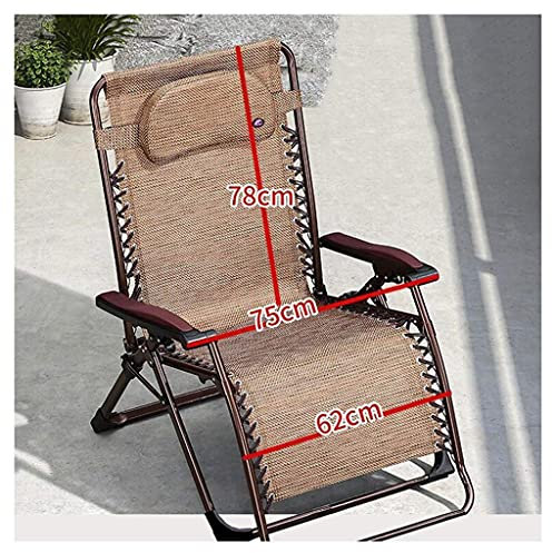 JFUNANQH Hochleistungsstühle, Klappbarer Liegestuhl, Strandstühle, Sonnenliegen, Liegestühle, Breite 58/62 cm, Strandterrasse, Garten, Camping, Tragbare Multifunktion