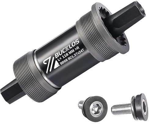 YATINGZHANG Movimento Centrale Perno Quadro Movimento Centrale MTB Conico Quadrato filettato for Bicicletta 110,5 113 116 118 120 122, 124, 126 mm(68x118mm)