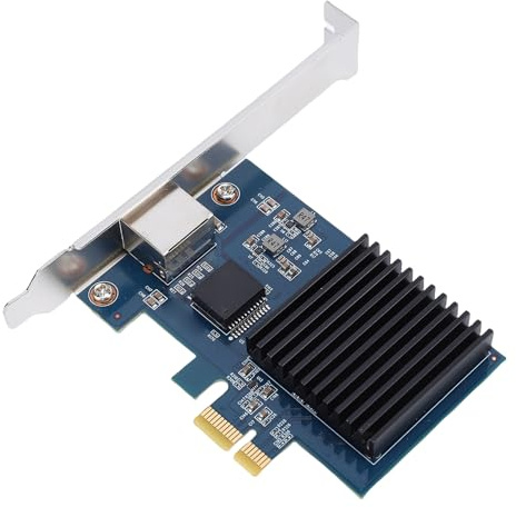 SUNGOOYUE Tarjeta de Red PCIe 10G, Adaptador Ethernet Multi Gigabit 2.5G 5G con Interfaz PCIe 4.0 X1 para Juegos de Servidor de PC de Escritorio y Oficina en Casa
