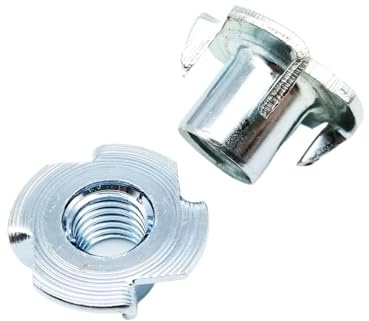 Dado a quattro artigli zincato, Dado for altoparlante a quattro griffe in acciaio spesso M4 M5 M6 M8 M10, inserto cieco con dado a T(M5x8)