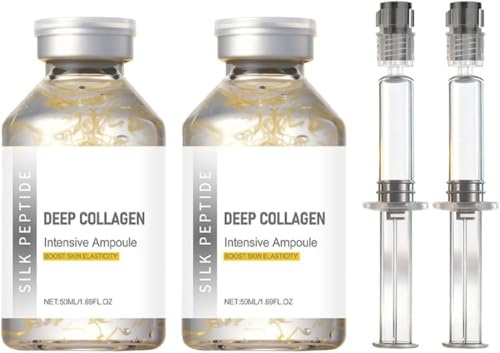 Silk Peptide Intensive Lifting Ampoule,Deep Collagen Serums For Face Tightening And Lifting,（2Pcs）