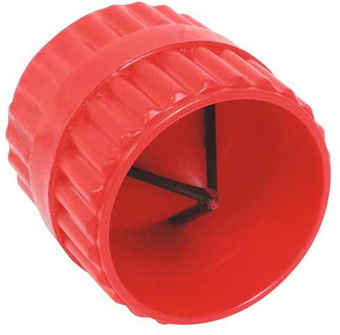 SOMATHERM FOR YOU - Entgrater Tonneau für Kupferrohre Ø3 bis 35mm - 2-in-1 Entgrat- und Fasenwerkzeug - Robustes Metallgehäuse - Kompakt und Ergonomisch