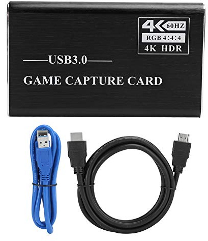 Scheda di acquisizione video HDMI USB 3.0, acquisizione video HDMI 4K 1080P con uscita loop, scatola di registrazione USB 3.0 plug and play per streaming live, compatibile con