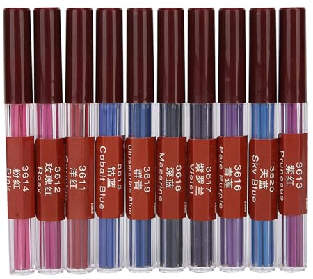 Changor 2 0-mm-Minen für Druckbleistifte, Bunte Minen, 10-teiliges Set Zum Zeichnen, Schreiben, Kunst, Skizzieren, Kunststoff-Aufbewahrungszylinder, Lebendige Farben, Sicher und