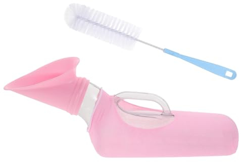 Anneome Tragbare Urinflasche aus PVC für Damen Auslaufsicheres Noturinal für Unterwegs Camping und Auto Hygienisches Outdoor Pipinetz für Pflege und Reisen