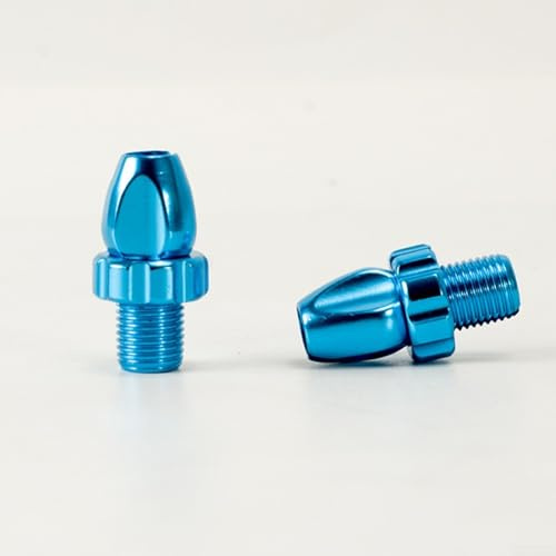 2 Pcs M10 For Bicycle Brake Lever Adjusting Screws, Aluminum Alloy For Bike Shifter Cable Adjuster Bolts for Cantilever V Brake Disc Caliper, Cycling Parts Repair Kit(Blue)