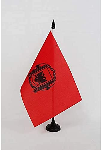 AZ FLAG - Tischflagge Königreich Albanien 1939-1944 - 21x14 cm - Albanisches Königreich Tischfahne 14 x 21 Cm - Flaggen