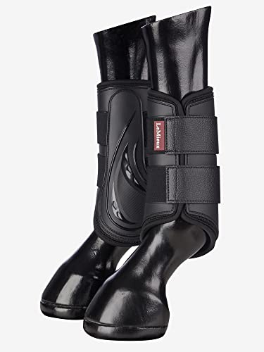 Lemieux ProShell Bürstenstiefel – Schutzausrüstung und Trainingsausrüstung – Pferdestiefel, Wraps & Zubehör (schwarz/groß)