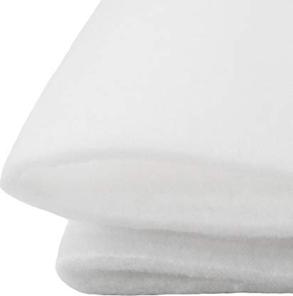 Watte, Meterware, Molton, 200 g/m², 140 cm breit, 100 % Polyester, feuerfest