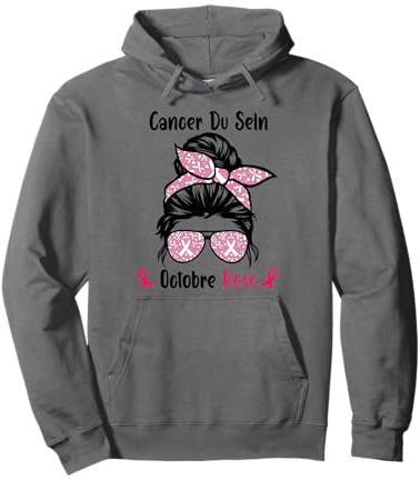 All Against Breast Cancer Pink Octobre 2023 2024 Sweat à Capuche