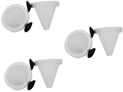 POPETPOP 3 Sets -Feeder Für Aquarium Roter Kunststoff-Fisch-Feeder-Becher Lebendfutter-Feeder-Werkzeug Für Aquarium 10 Stück * 3