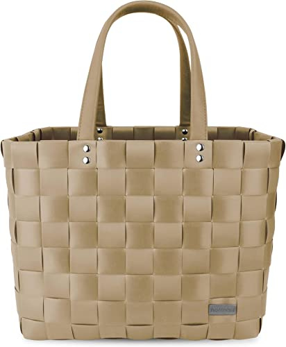 Einkaufstasche/Tragetasche mit Henkel - Einkaufskorb aus Kunststoff - Großer Damen Shopper robust und langlebig - 20 Liter Volumen