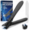 Coupe Ongle pour Hommes, Coupe Ongles pour Ongles Epais Ultra Tranchant, Coupe Ongle Professionnel pour Seniors Manche Long, Coupe-Ongles Usage Intensif, Coupe Ongle Incurvé En Acier Inoxydable