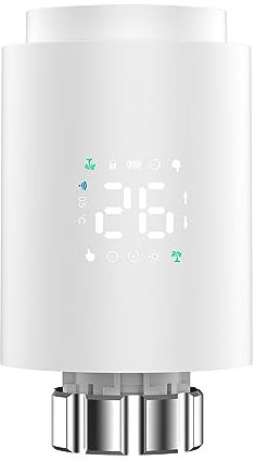docooler Termostato Intelligente per radiatore Valvola intelligente del radiatore Valvola termostatica intelligente Display a LED che supporta l'app mobile di controllo del radiatore
