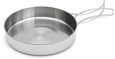 Kisangel Ensemble De Casseroles En Acier Inoxydable - Kit De 8 Pièces Avec Poignées Pour Casseroles Portables Pour Activités De Plein Air