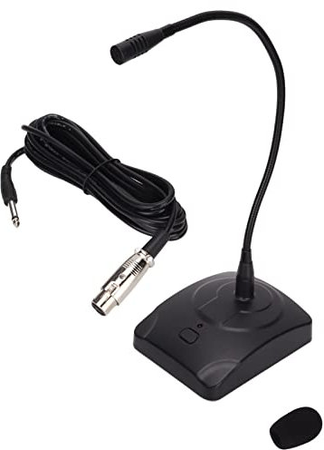 Beufee Desktop-Mikrofon, Schwanenhals-Kabelmikrofon, Mikrofon, USB-Tischmikrofon Mit XLR-auf-6,35-mm-Kabel Für Rundfunkaufnahmen
