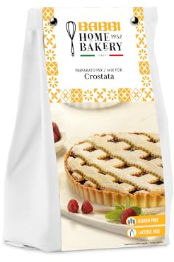 Preparato per Crostata Babbi Home Bakery, Senza Glutine e Senza Lattosio, 400g, Ideale per Pasta Frolla, Crostate e Dolci Fatti in Casa