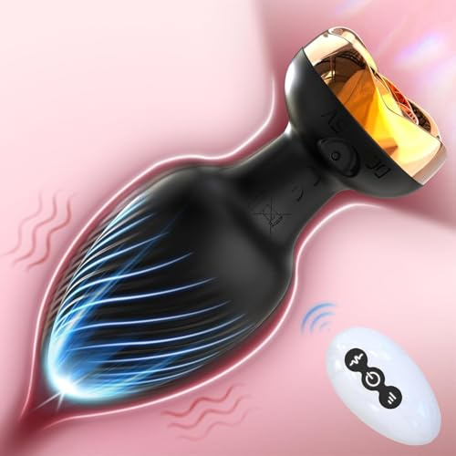 Plug Anales,con Vibracion Mujer Vibradorador Mujer Juguetes Sexuales Vibradorador Hombre Juguetes Eroticos Vibradorador hombre Prostata Vibrador Hombre Sexo Anal Vibrador 10X10 Modo