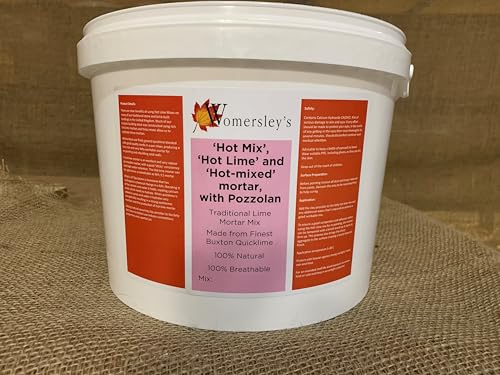 Womersleys Range Hot Mixed Lime Mortar 12Ltr (inc Brick Dust Pozzolan)