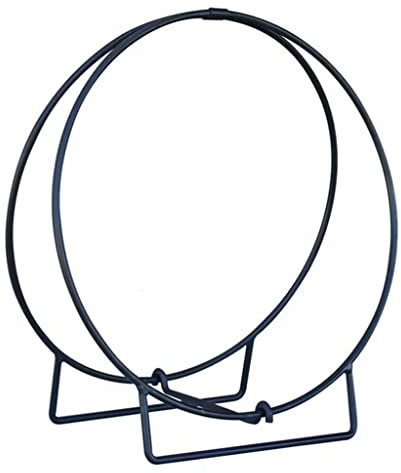 Étagère de rangement pour bûches de bois de chauffage d'extérieur en fer noir robuste du sol au plafond