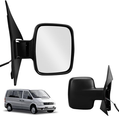 Espejo Retrovisor Exterior para 1996-2003 Mercedes Vito W638 Eléctrico, Juegos Completos de Retrovisores Laterales con Cristal Convexo (Derecha)