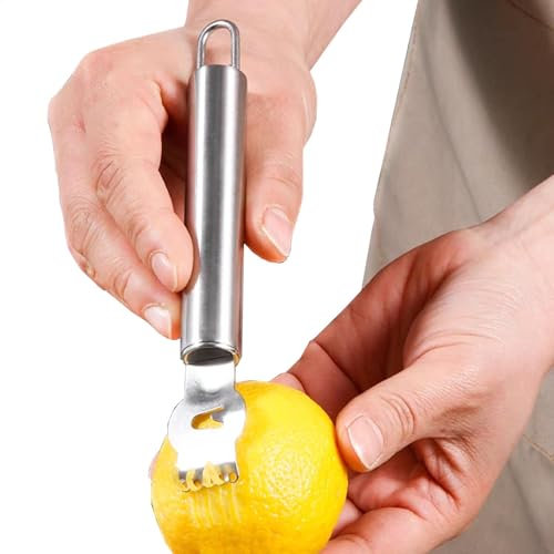 Citronrivare i rostfritt stål, grapefruktskål, potatisskalare i rostfritt stål, apelsinskalare, apelsinskalare, bärbart och effektivt verktyg för apelsiner och